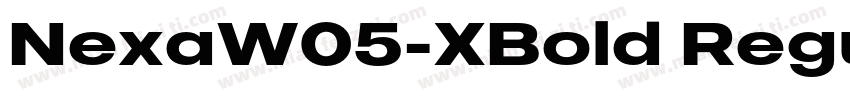 NexaW05-XBold Regular字体转换